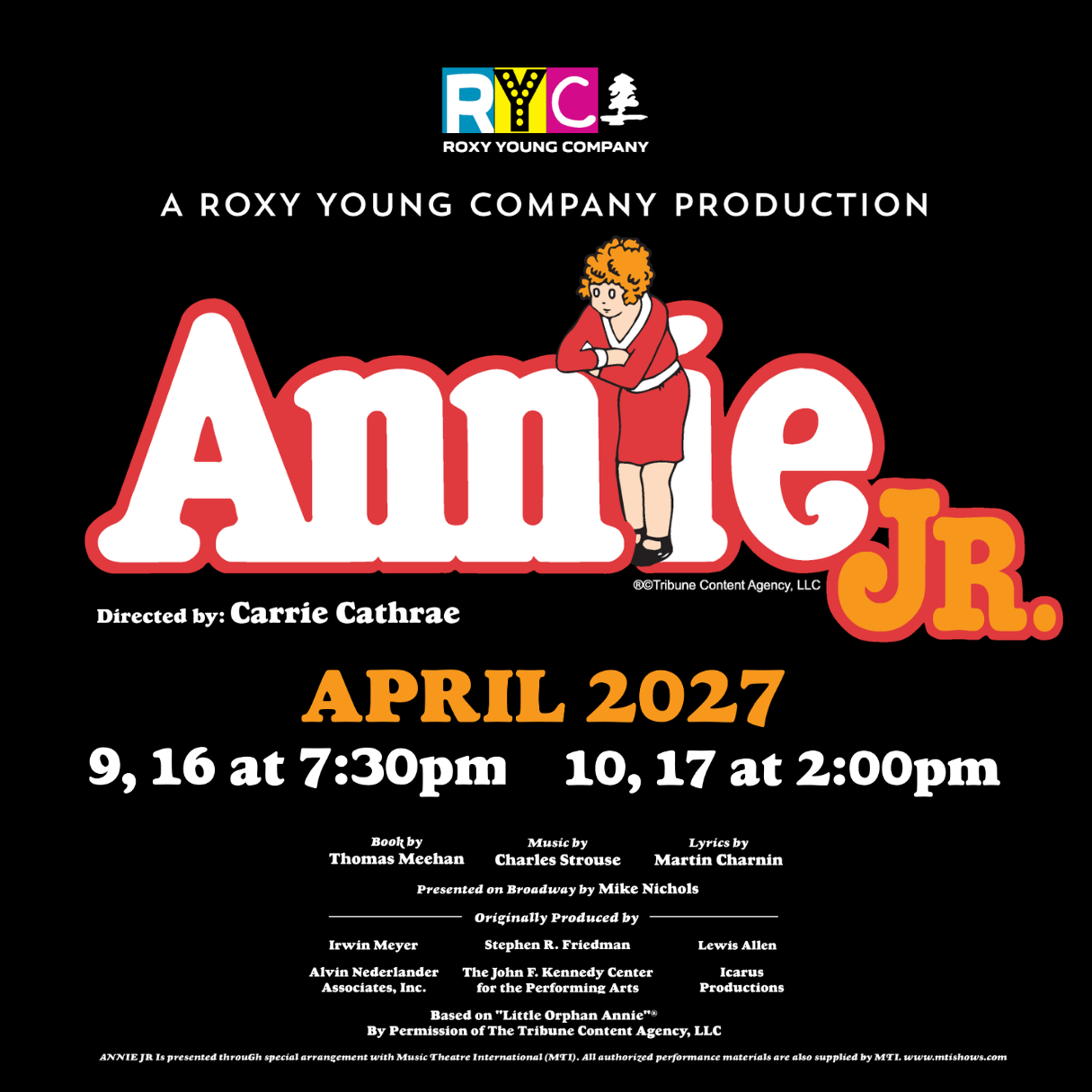 Event image RYC’s Annie JR